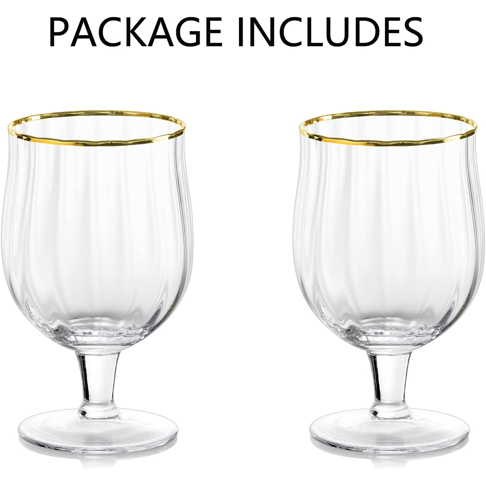 NUPTIO Verres À Cognac Lot de 2 Verres À Brandy Cristal 270ml Brandy Soufflé À la Main Whisky Bourbon Whisky Margarita Verres À Vin Rouge /& Blanc Cadeau pour Anniversaire Fête Mariage Thanksgiving